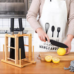 Wooden Knife Organizer Holder Cutting Tool Storage Shelf