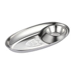Plate Stainless Steel Fast Food Oval Sushi Plate