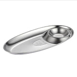 Plate Stainless Steel Fast Food Oval Sushi Plate