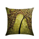 Pillow Cushion Vintage Flower Cotton Linen Pillow Case