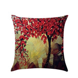 Pillow Cushion Vintage Flower Cotton Linen Pillow Case