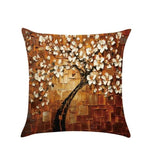 Pillow Cushion Vintage Flower Cotton Linen Pillow Case
