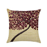Pillow Cushion Vintage Flower Cotton Linen Pillow Case