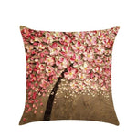 Pillow Cushion Vintage Flower Cotton Linen Pillow Case
