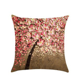 Pillow Cushion Vintage Flower Cotton Linen Pillow Case