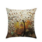 Pillow Cushion Vintage Flower Cotton Linen Pillow Case