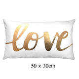 Black Golden Leaves Cushion Bronzing Gold