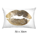 Black Golden Leaves Cushion Bronzing Gold