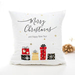 Black Golden Leaves Cushion Bronzing Gold