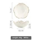 Cherry Blossom Trinket Plate Sauce Dish Flower Bowl