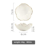 Cherry Blossom Trinket Plate Sauce Dish Flower Bowl