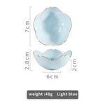 Cherry Blossom Trinket Plate Sauce Dish Flower Bowl