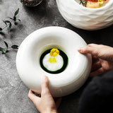 Creative Round Ceramics Pasta Dish