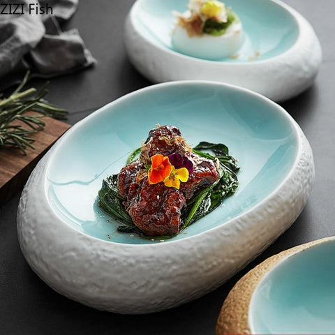 Ceramic Tableware Steak Plate