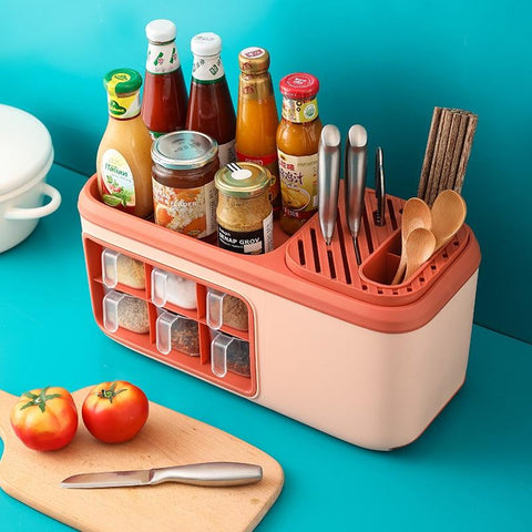 Kitchen Seasoning Storage Rack And Holder
