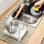 Cookware Storage Racks Adjustable Bakeware Holders