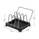 Cookware Storage Racks Adjustable Bakeware Holders