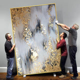Golden oil painting