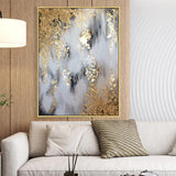 Golden oil painting