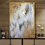 Golden oil painting