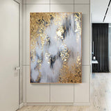 Golden oil painting