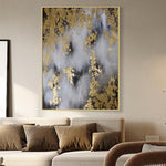 Golden oil painting