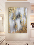 Golden oil painting