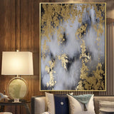 Golden oil painting