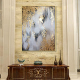 Golden oil painting