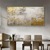Golden oil painting