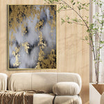 Golden oil painting